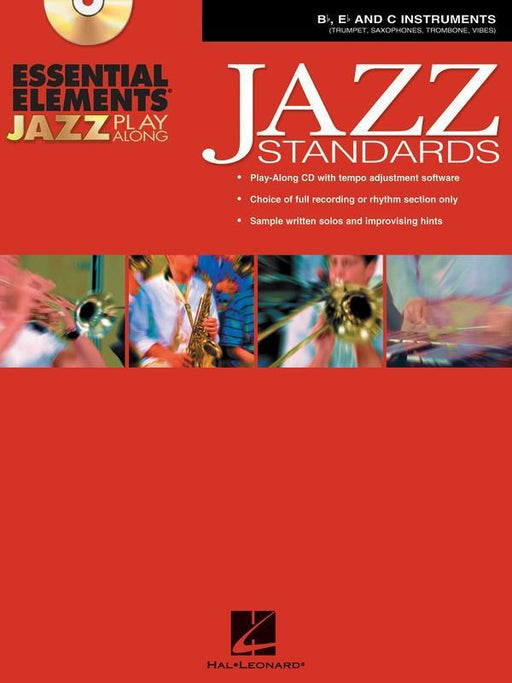 Essential Elements Jazz Play-Along Jazz Standards - B-flat, E-flat and C Instruments-Jazz-Hal Leonard-Engadine Music