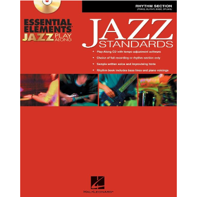 Essential Elements Jazz Play-Along Jazz Standards - Rhythm Section-Jazz-Hal Leonard-Engadine Music