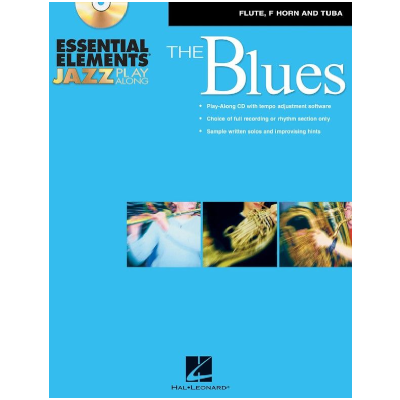 Essential Elements Jazz Play-Along The Blues - Flute, F Horn and Tuba (B.C.)-Jazz-Hal Leonard-Engadine Music