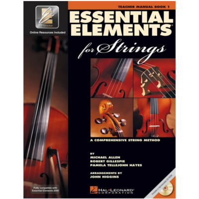 Essential Elements for Strings Book 1 - Teacher's Manual-String Orchestra-Hal Leonard-Engadine Music