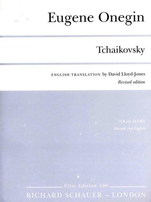 Eugene Onegin Vocal Score-Vocal-Engadine Music-Engadine Music