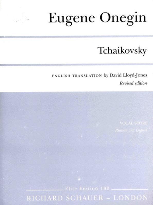 Eugene Onegin Vocal Score-Vocal-Engadine Music-Engadine Music