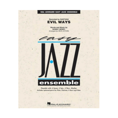 Evil Ways Arr. Rick Stitzel Stage Band Chart Grade 2-Stage Band chart-Hal Leonard-Engadine Music