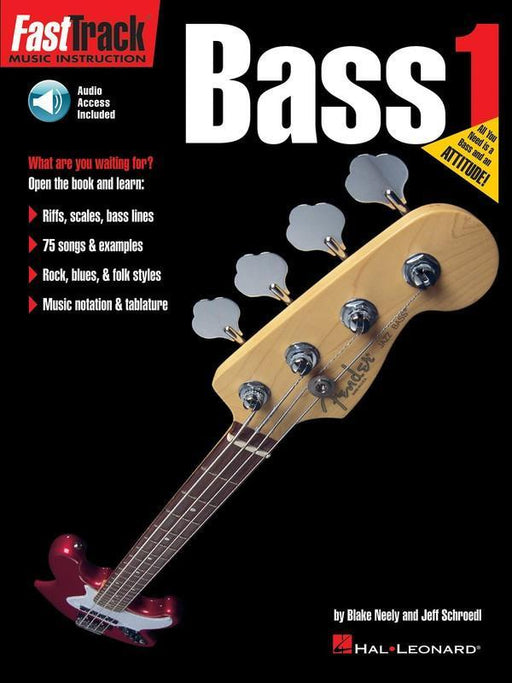 FastTrack Bass Method - Book 1-Guitar & Folk-Hal Leonard-Engadine Music