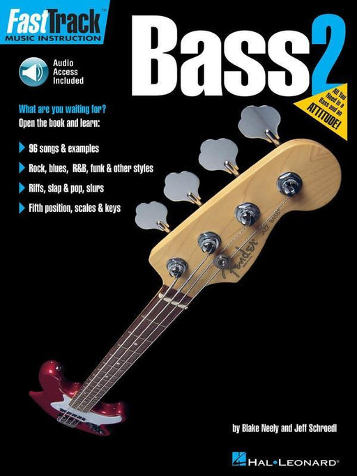 FastTrack Bass Method - Book 2-Guitar & Folk-Hal Leonard-Engadine Music