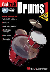 FastTrack Drums Method 1, DVD-CD & DVD-Hal Leonard-Engadine Music