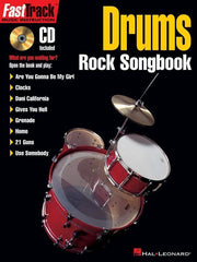 FastTrack Drums Rock Songbook-Percussion-Hal Leonard-Engadine Music