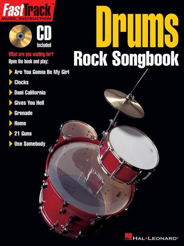 FastTrack Drums Rock Songbook-Percussion-Hal Leonard-Engadine Music