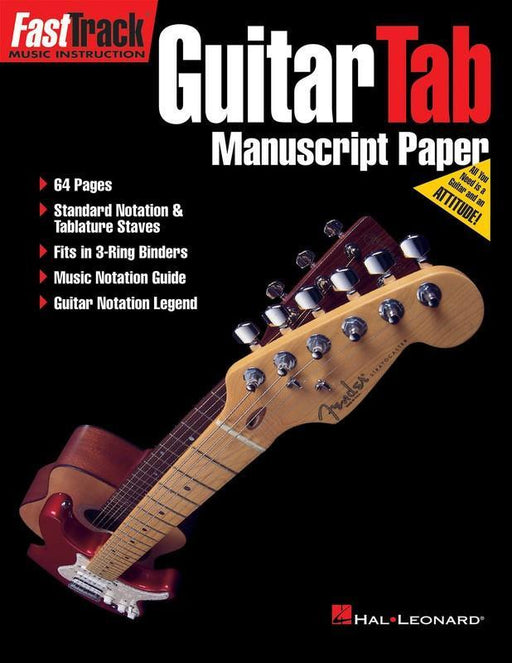 FastTrack Guitar Tab Manuscript Paper-Manuscript-Hal Leonard-Engadine Music