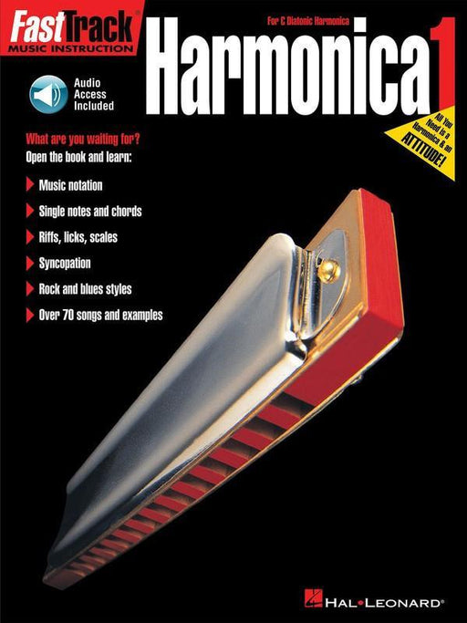 FastTrack Harmonica Method - Book 1-Woodwind-Hal Leonard-Engadine Music
