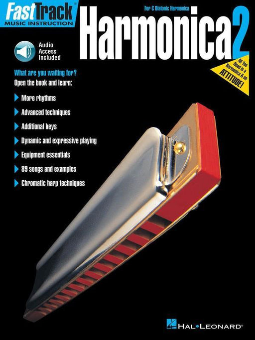 FastTrack Harmonica Method Book 2-Woodwind-Hal Leonard-Engadine Music