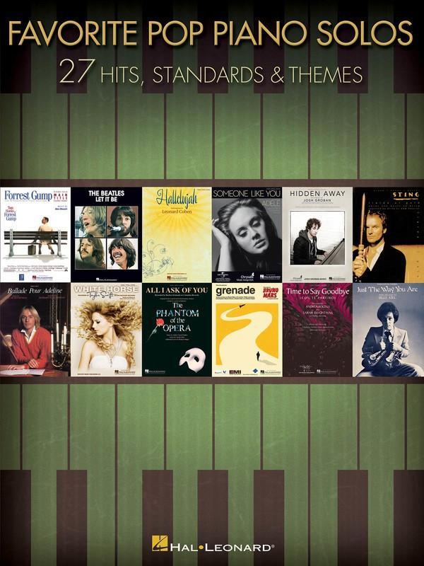 Favorite Pop Piano Solos-Piano & Keyboard-Hal Leonard-Engadine Music