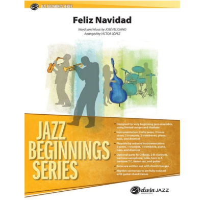 Feliz Navidad Arr. Victor Lopez Stage Band Chart Grade 1-Stage Band chart-Alfred-Engadine Music
