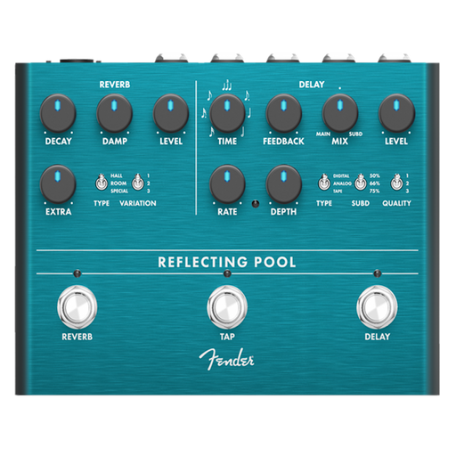 Fender Reflecting Pool Delay/Reverb Effects Pedal - 0234546000-Guitar Effects-Fender-Engadine Music