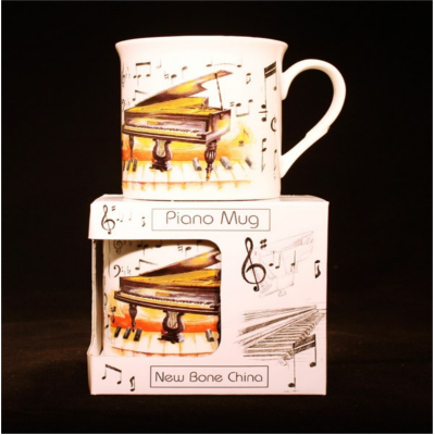 Fine China Mug Piano-Homeware-Engadine Music-Engadine Music