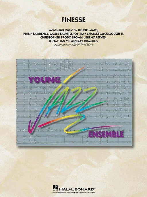 Finesse, Bruno Mars Arr. John Wasson Stage Band Chart Grade 3-Stage Band chart-Hal Leonard-Engadine Music