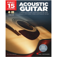First 15 Lessons - Acoustic Guitar-Guitar & Folk-Hal Leonard-Engadine Music