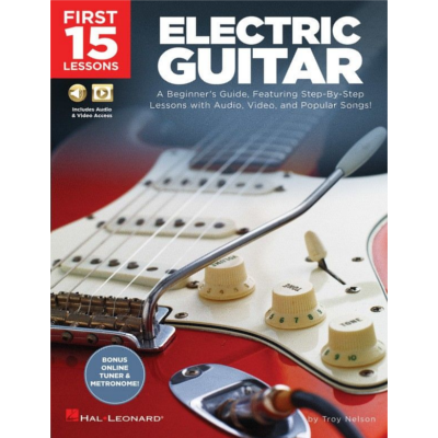 First 15 Lessons - Electric Guitar-Guitar & Folk-Hal Leonard-Engadine Music