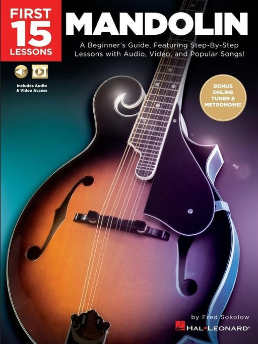 First 15 Lessons - Mandolin Book & Online Audio