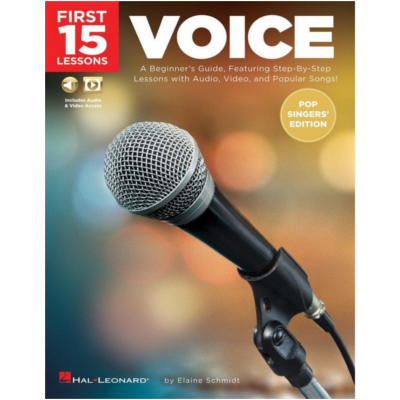 First 15 Lessons - Voice (Pop Singers' Edition)-Vocal-Hal Leonard-Engadine Music