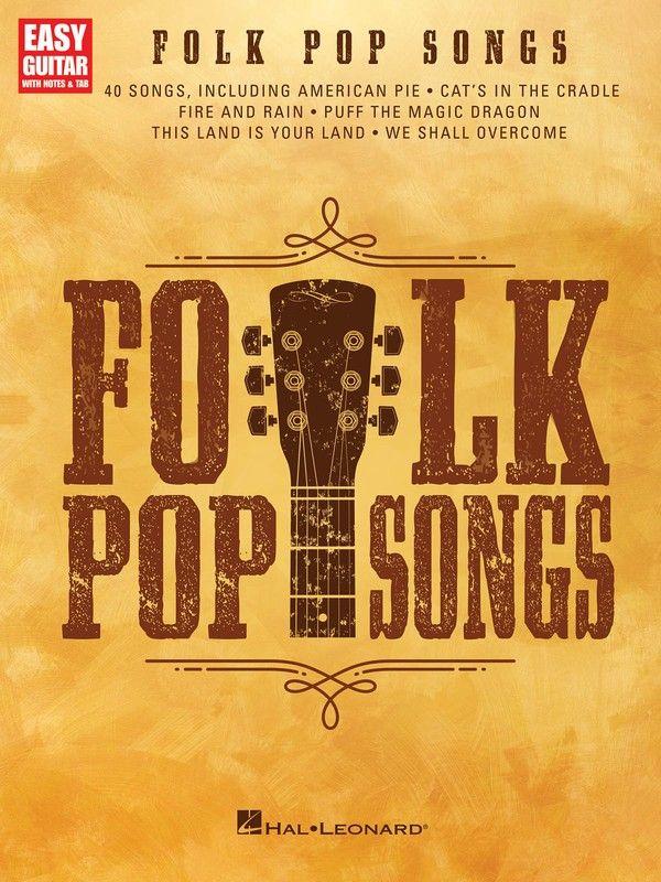 Folk Pop Songs - Guitar & Vocal-Guitar & Vocal-Hal Leonard-Engadine Music