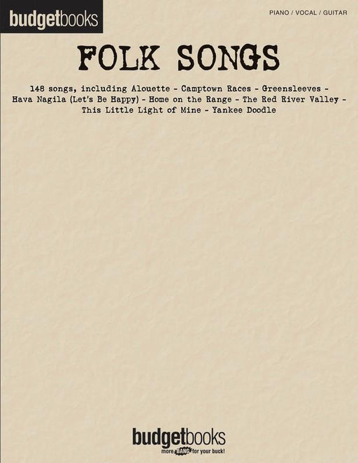 Folk Songs, Piano Vocal & Guitar-Piano Vocal & Guitar-Hal Leonard-Engadine Music