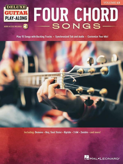Four Chord Songs, Deluxe Guitar Play-Along Volume 13-Guitar & Folk-Hal Leonard-Engadine Music