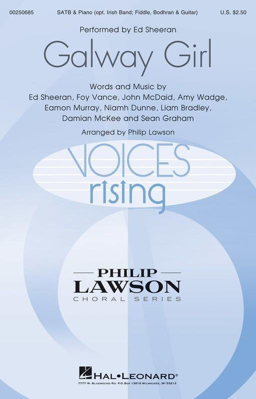 Galway Girl, Ed Sheeran Arr. Philip Lawson Choral SATB-Choral-Hal Leonard-Engadine Music