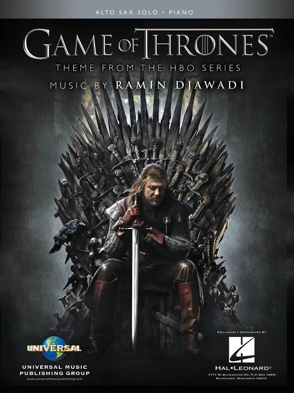 Game of Thrones for Alto Sax Solo and Piano-Woodwind-Hal Leonard-Engadine Music