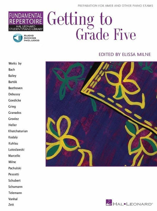 Getting To Grade Five -Book & Online Audio-Piano & Keyboard-Hal Leonard-Engadine Music