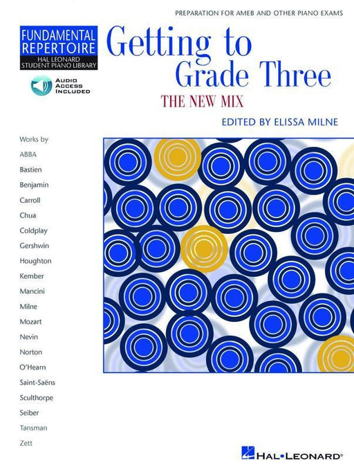 Getting To Grade Three The New Mix - Book & Online Audio-Piano & Keyboard-Hal Leonard-Engadine Music