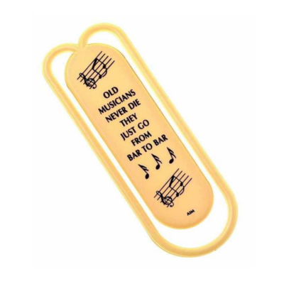Giant Clip Old Musicians Never Die They Just Go-Stationery-Engadine Music-Engadine Music