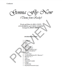 Gonna Fly Now, Arr. Joan Thorp Concert Band Grade 1-Concert Band-Thorp Music-Engadine Music