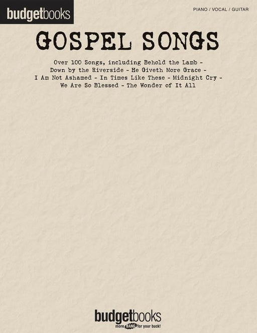 Gospel Songs, Piano Vocal & Guitar