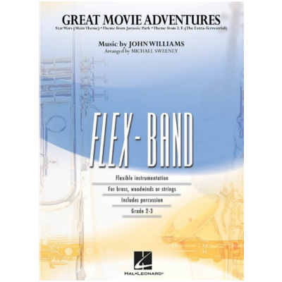 Great Movie Adventures, John Williams Arr. Michael Sweeney FlexBand Arrangement Grade 2-3-Flexband Arrangement-Hal Leonard-Engadine Music