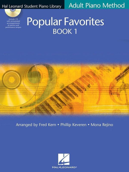 Hal Leonard Adult Piano Method Popular Favorites Book 1 - Bk/CD-Piano & Keyboard-Hal Leonard-Engadine Music