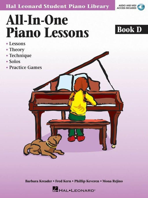Hal Leonard Student Piano Library All-in-One Piano Lessons Book D - Book/CD Pack-Piano & Keyboard-Hal Leonard-Engadine Music