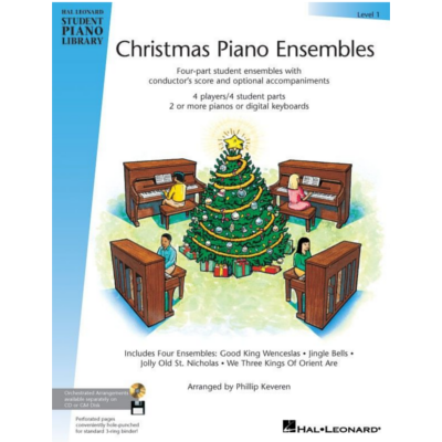 Hal Leonard Student Piano Library Book 1 - Christmas Piano Ensembles-Piano & Keyboard-Hal Leonard-Engadine Music