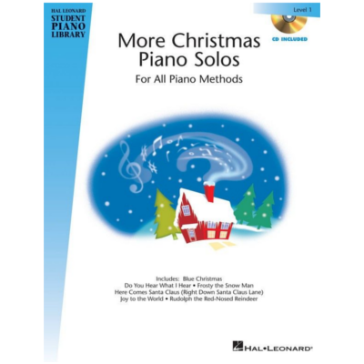 Hal Leonard Student Piano Library Book 1 - More Christmas Piano Solos Book/CD Pack-Piano & Keyboard-Hal Leonard-Engadine Music
