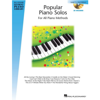 Hal Leonard Student Piano Library Book 1 - Popular Piano Solos/CD-Piano & Keyboard-Hal Leonard-Engadine Music