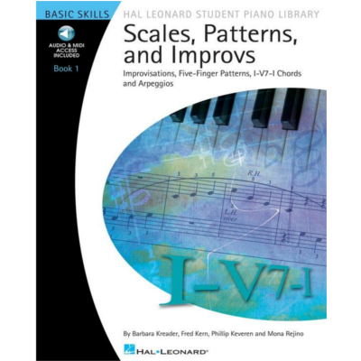 Hal Leonard Student Piano Library Book 1 - Scales, Patterns and Improvs Book/CD Pack-Piano & Keyboard-Hal Leonard-Engadine Music