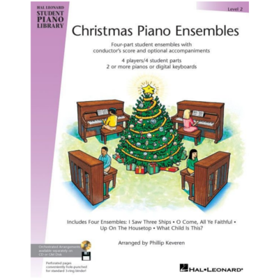 Hal Leonard Student Piano Library Book 2 - Christmas Piano Ensembles-Piano & Keyboard-Hal Leonard-Engadine Music