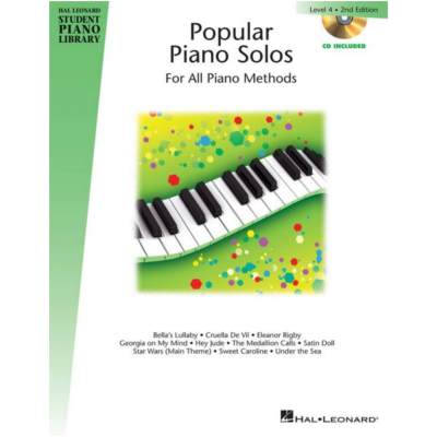 Hal Leonard Student Piano Library Book 4 - Popular Piano Solos/CD-Piano & Keyboard-Hal Leonard-Engadine Music