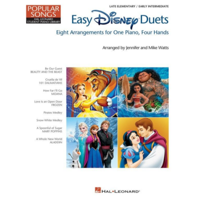 Hal Leonard Student Piano Library - Easy Disney Duets Popular Songs Series-Piano & Keyboard-Hal Leonard-Engadine Music