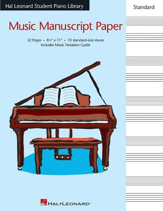 Hal Leonard Student Piano Library Standard Music Manuscript Paper - 10 staves-Manuscript-Hal Leonard-Engadine Music