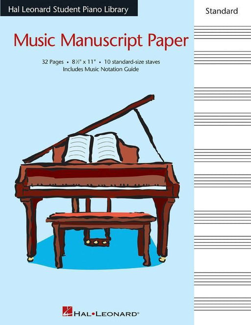Hal Leonard Student Piano Library Standard Music Manuscript Paper - 10 staves-Manuscript-Hal Leonard-Engadine Music