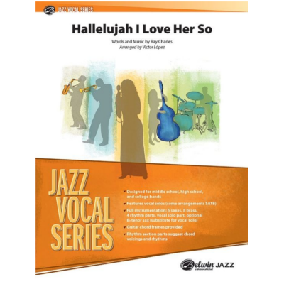 Hallelujah I Love Her So, Ray Charles Arr. Victor Lopez Stage Band Chart Grade 3-Stage Band chart-Alfred-Engadine Music