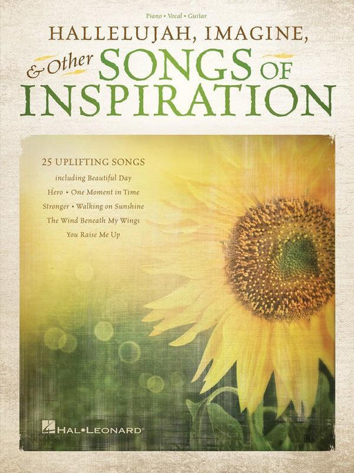 Hallelujah, Imagine & Other Songs of Inspiration-Songbooks-Hal Leonard-Engadine Music