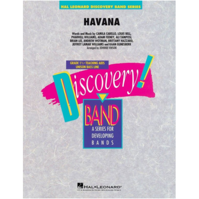 Havana, Camila Cabello Arr. Johnnie Vinson Concert Band Chart Grade 1.5-Concert Band Chart-Hal Leonard-Engadine Music