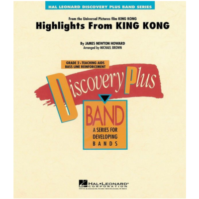 Highlights from King Kong Arr. Michael Brown Concert Band Chart Grade 2-Concert Band Chart-Hal Leonard-Engadine Music